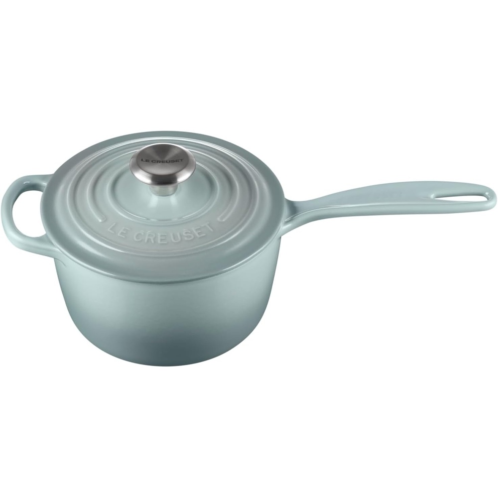 image:imageLe Creuset Enameled Cast Iron Signature Saucepan 225 qt FlameSea Salt