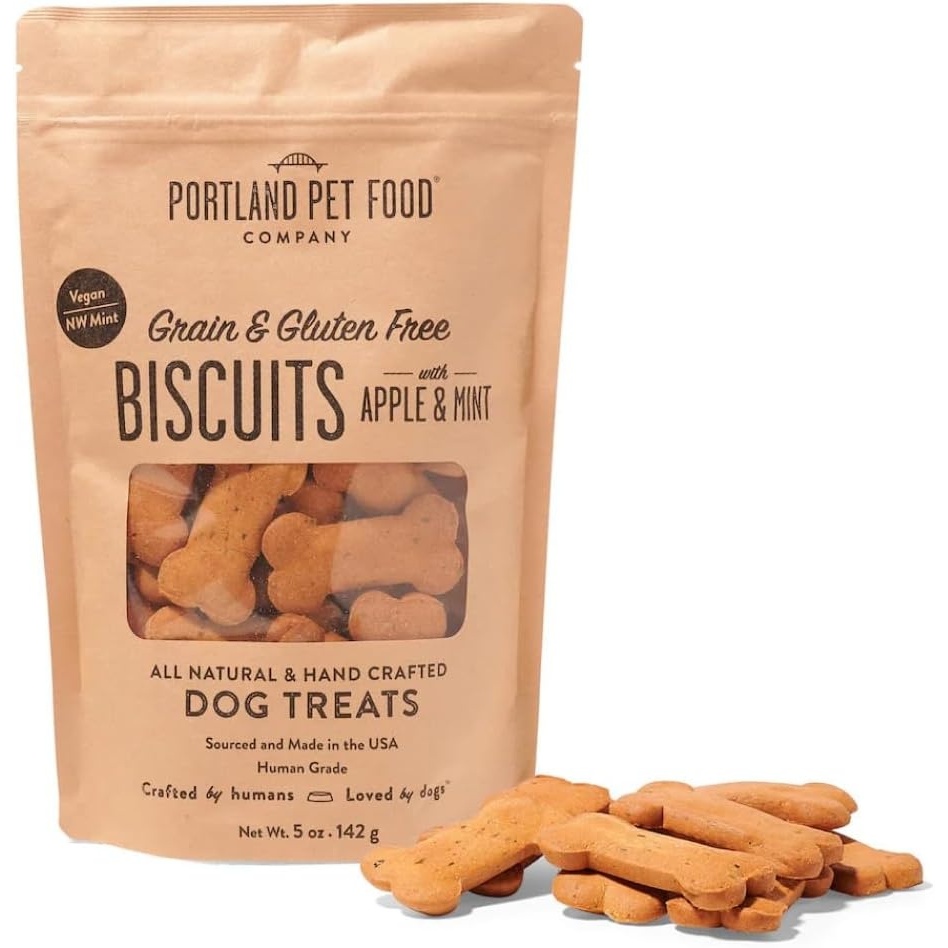 image:imagePortland Pet Food Company Pumpkin Dog Treats Healthy Biscuits for Small Medium amp Large Dogs GrainFree HumanGrade All Natural Cookies Snacks amp Puppy Training Treats Made in The USA 5 ozApple Mint