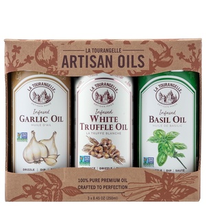 image:imageLa Tourangelle White Truffle Cooking Spray Complex Gourmet Earthy Flavor for Spraying on Pasta Popcorn Vegetables Potatoes and More 5 Fl OzGarlicWhite TruffleBasil Gift Box