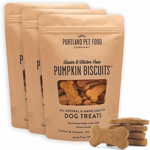 image:imagePortland Pet Food Company Pumpkin Dog Treats Healthy Biscuits for Small Medium amp Large Dogs  GrainFree HumanGrade All Natural Cookies Snacks amp Puppy Training Treats  Made in The USA  5 ozPumpkin