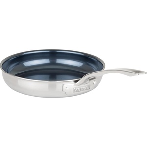 image:imageViking 4Ply Frying Pans 2Piece Laser Clad Titanium Performance Ti 95 and 11 Inch BlueSIlver10 Inch