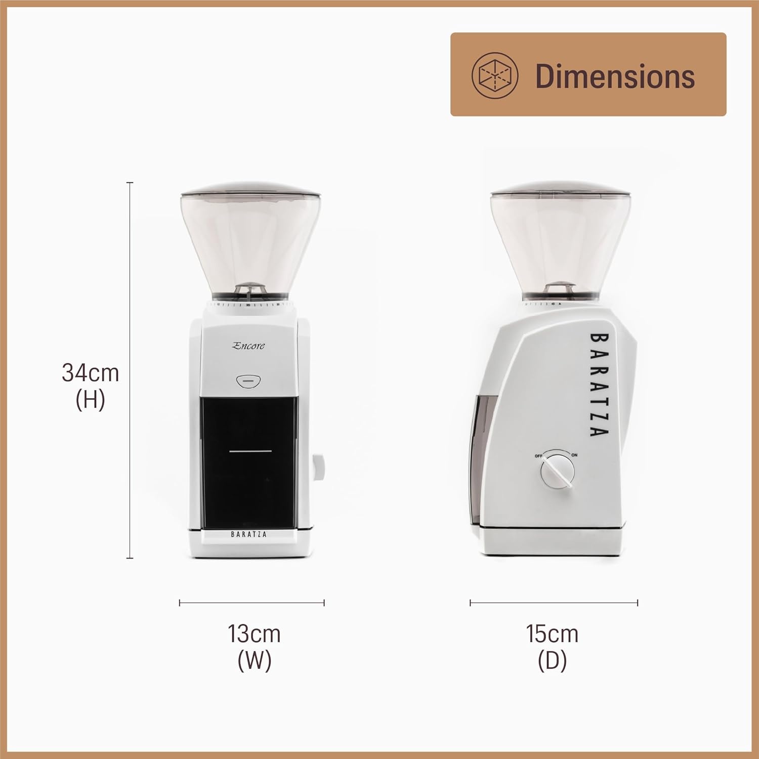 image:imageBaratza Encore Coffee Grinder ZCG485BLK BlackBlack