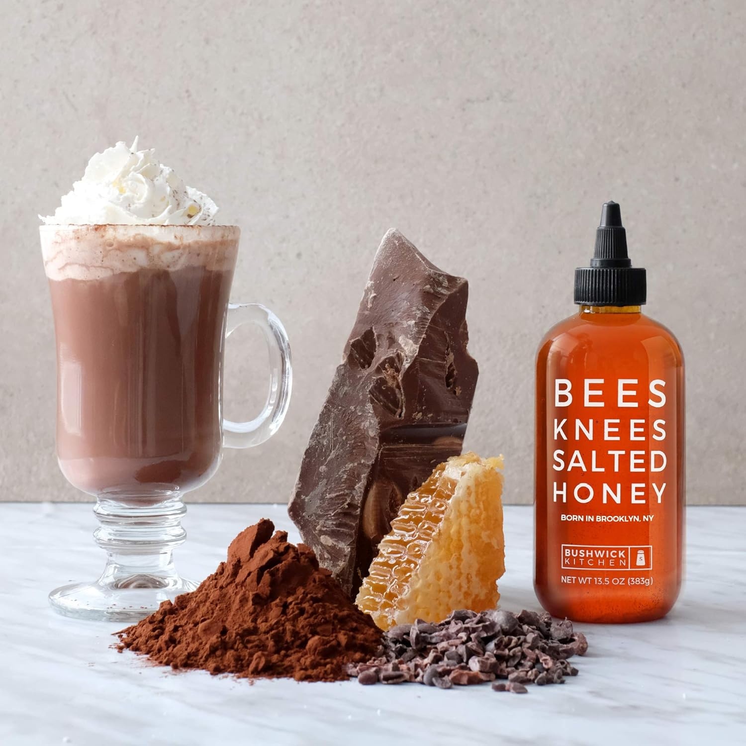 image:imageBees Knees Spicy Honey Wildflower Hot Honey with a Habanero Kick Sweet Heat Hot Sauce for Pizza Biscuits amp Charcuterie Gluten Free Paleo Friendly Foodie Gifts Spicy Gift for Him 125ozSalted Honey 125oz