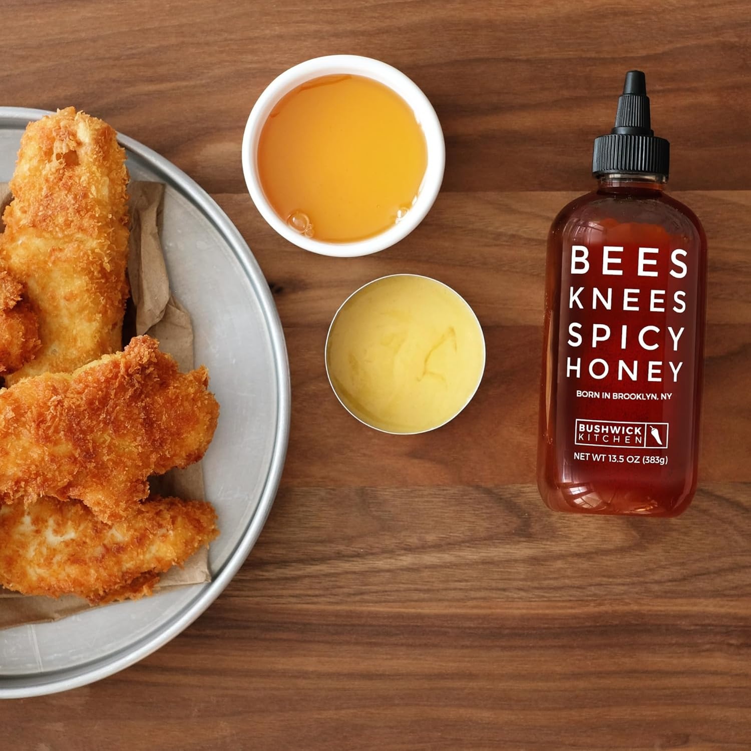 image:imageBees Knees Spicy Honey Wildflower Hot Honey with a Habanero Kick Sweet Heat Hot Sauce for Pizza Biscuits amp Charcuterie Gluten Free Paleo Friendly Foodie Gifts Spicy Gift for Him 125ozSpicy Gift Set