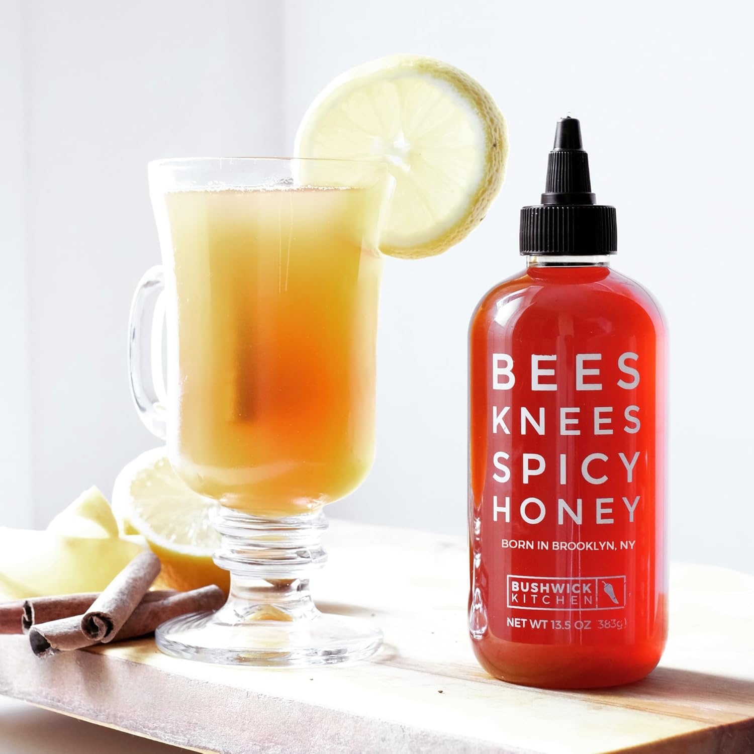 image:imageBees Knees Spicy Honey Wildflower Hot Honey with a Habanero Kick Sweet Heat Hot Sauce for Pizza Biscuits amp Charcuterie Gluten Free Paleo Friendly Foodie Gifts Spicy Gift for Him 125ozSpicy Honey 92oz