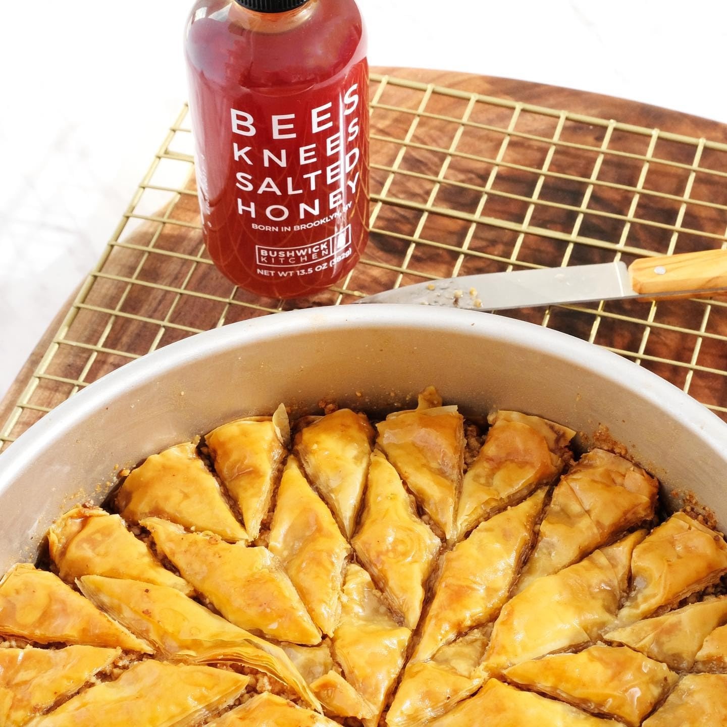 image:imageBees Knees Spicy Honey Wildflower Hot Honey with a Habanero Kick Sweet Heat Hot Sauce for Pizza Biscuits amp Charcuterie Gluten Free Paleo Friendly Foodie Gifts Spicy Gift for Him 125ozSalted Honey 125oz