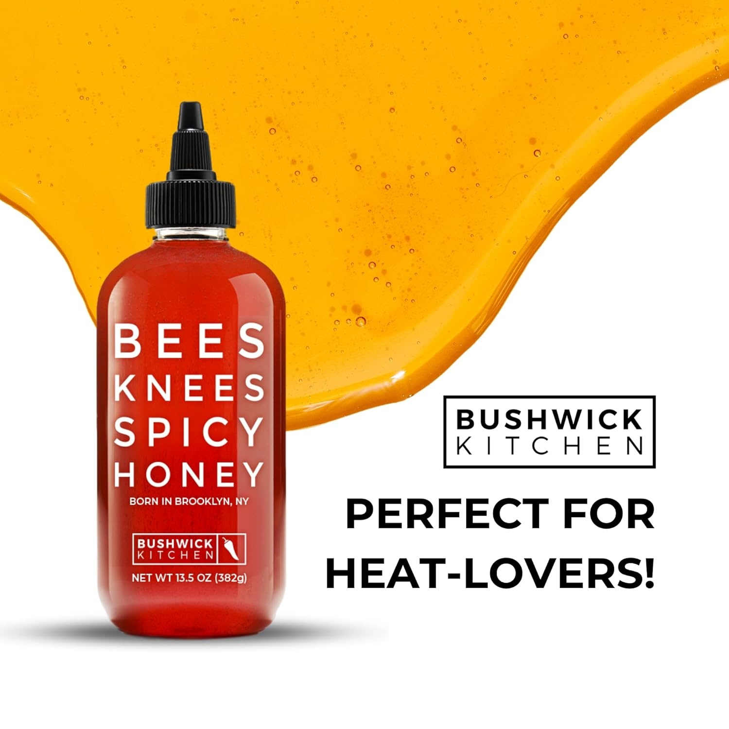 image:imageBees Knees Spicy Honey Wildflower Hot Honey with a Habanero Kick Sweet Heat Hot Sauce for Pizza Biscuits amp Charcuterie Gluten Free Paleo Friendly Foodie Gifts Spicy Gift for Him 125ozSpicy Honey 125oz