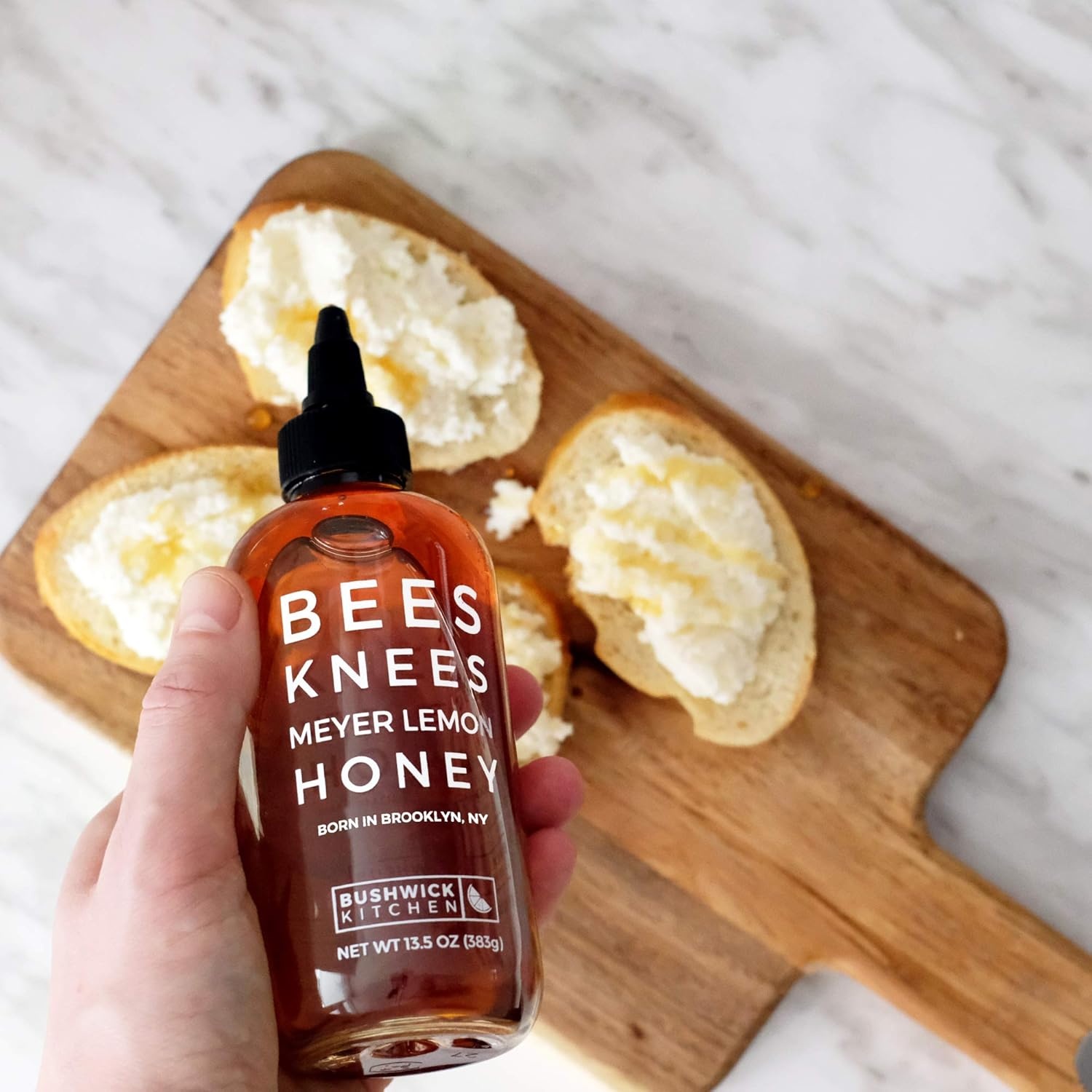 image:imageBees Knees Spicy Honey Wildflower Hot Honey with a Habanero Kick Sweet Heat Hot Sauce for Pizza Biscuits amp Charcuterie Gluten Free Paleo Friendly Foodie Gifts Spicy Gift for Him 125ozMeyer Lemon Honey 125oz