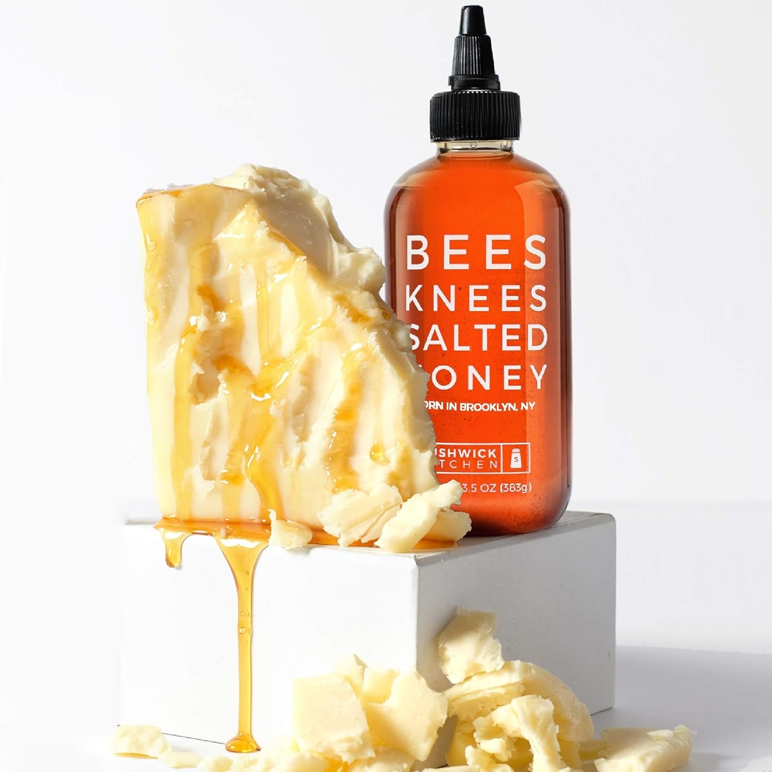 image:imageBees Knees Spicy Honey Wildflower Hot Honey with a Habanero Kick Sweet Heat Hot Sauce for Pizza Biscuits amp Charcuterie Gluten Free Paleo Friendly Foodie Gifts Spicy Gift for Him 125ozSalted Honey 125oz