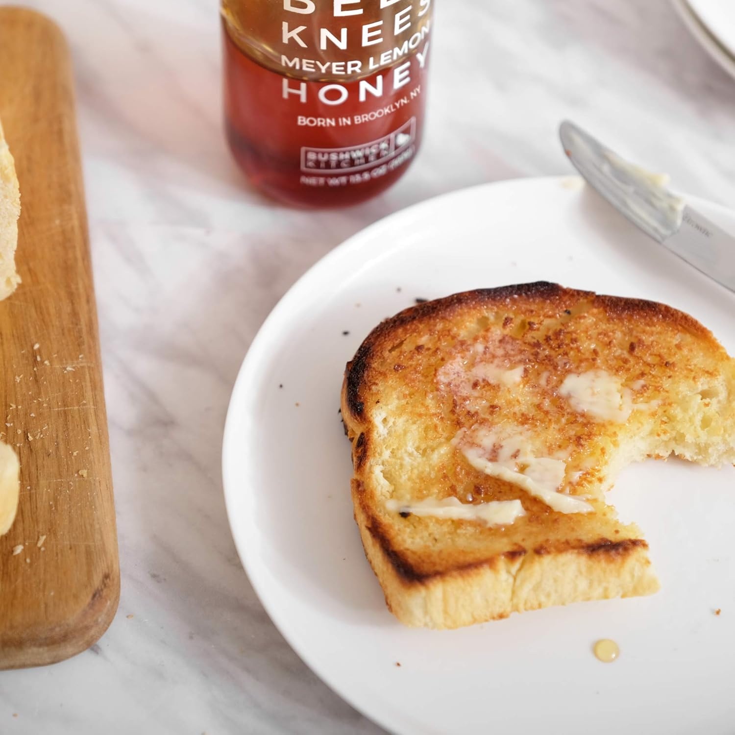 image:imageBees Knees Spicy Honey Wildflower Hot Honey with a Habanero Kick Sweet Heat Hot Sauce for Pizza Biscuits amp Charcuterie Gluten Free Paleo Friendly Foodie Gifts Spicy Gift for Him 125ozMeyer Lemon Honey 125oz