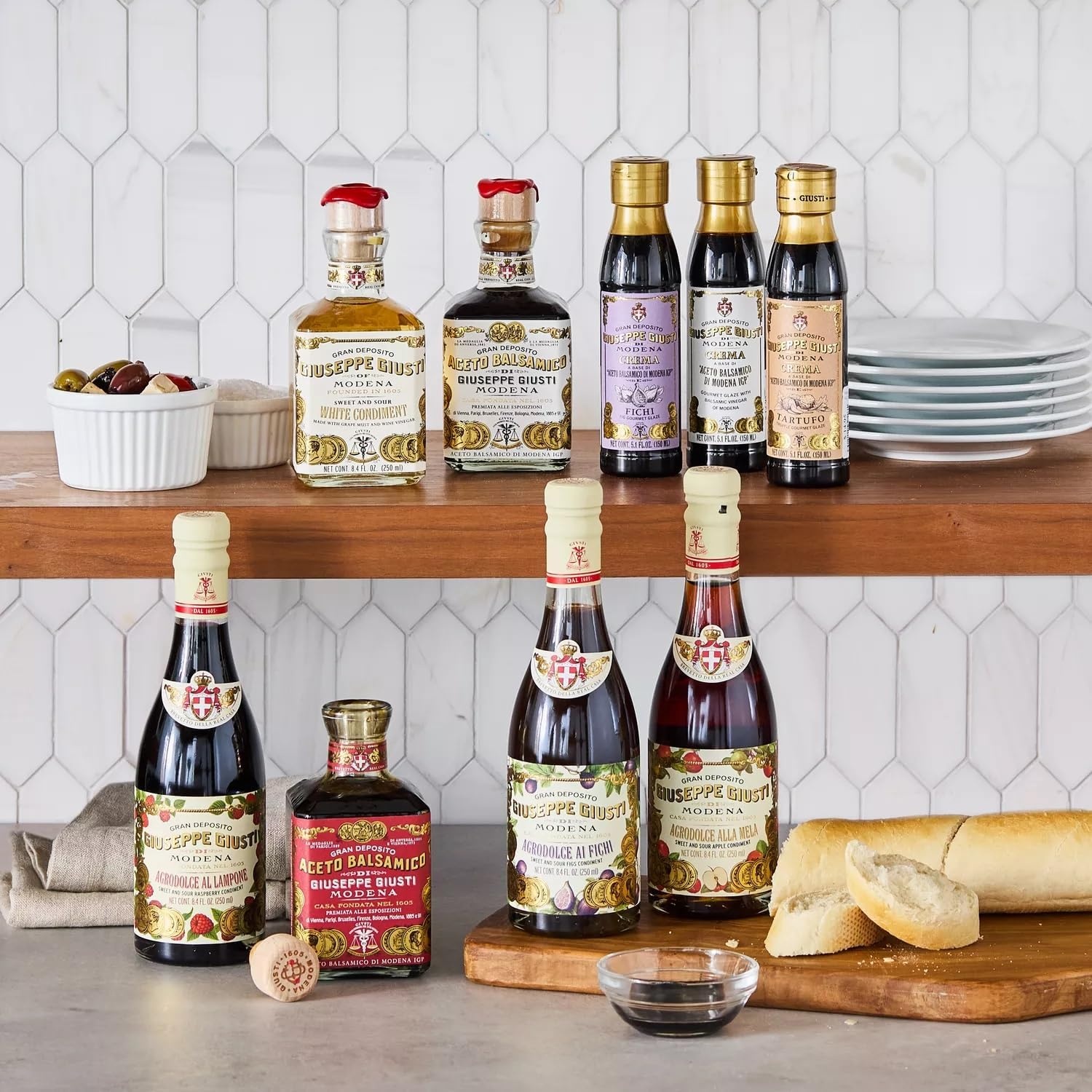 image:imageGiusti Italian Balsamic Vinegar of Modena IGP 3 Gold Medals Rich amp Thick Gran Deposito Aceto Balsamico di Modena for Salads Cheese amp Finishing Touches Made in Italy 845 fl oz250 ml Pack of 1845 Fl Oz Pack of 4
