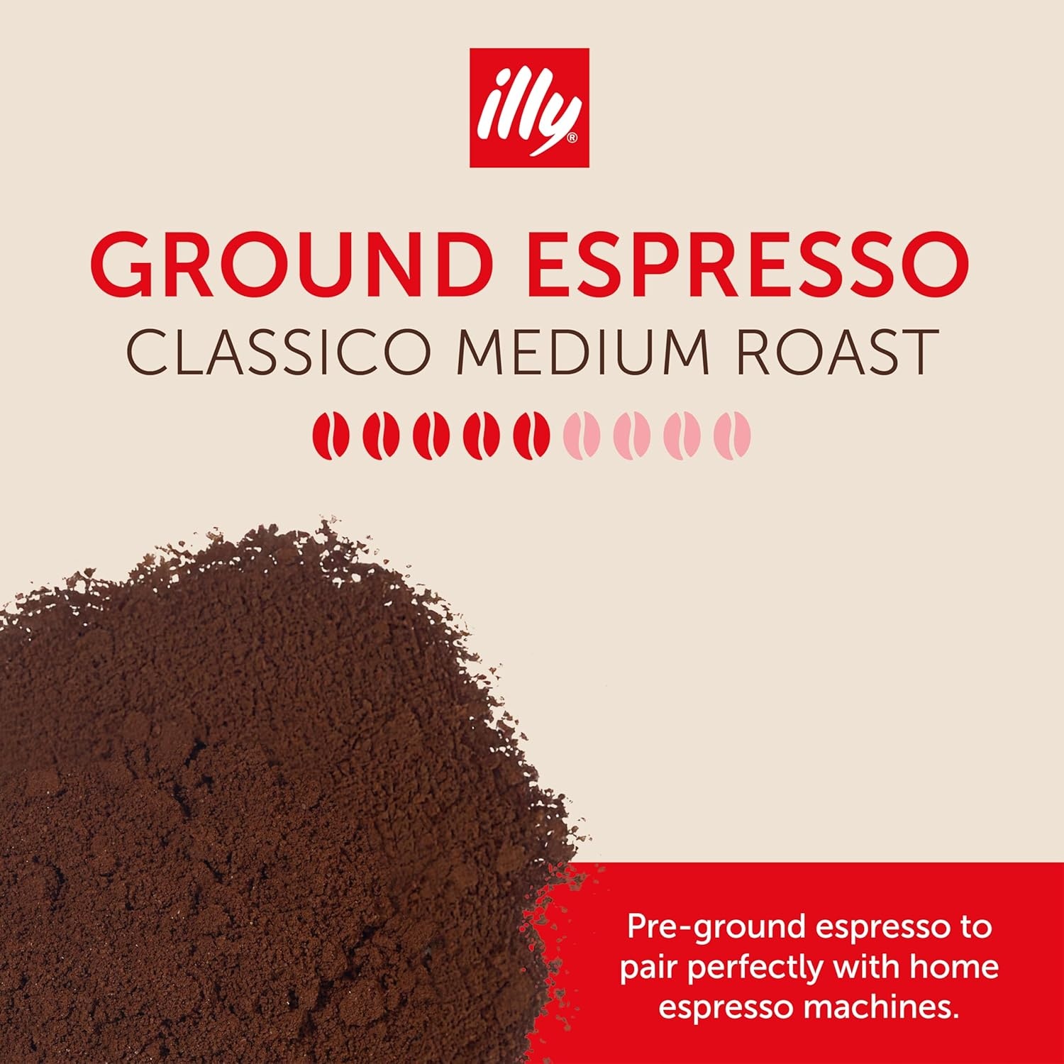 image:imageIlly Caffe Medium Roast Espresso Classico Ground Coffee 88 OZClassico Medium Roast Ground Espresso