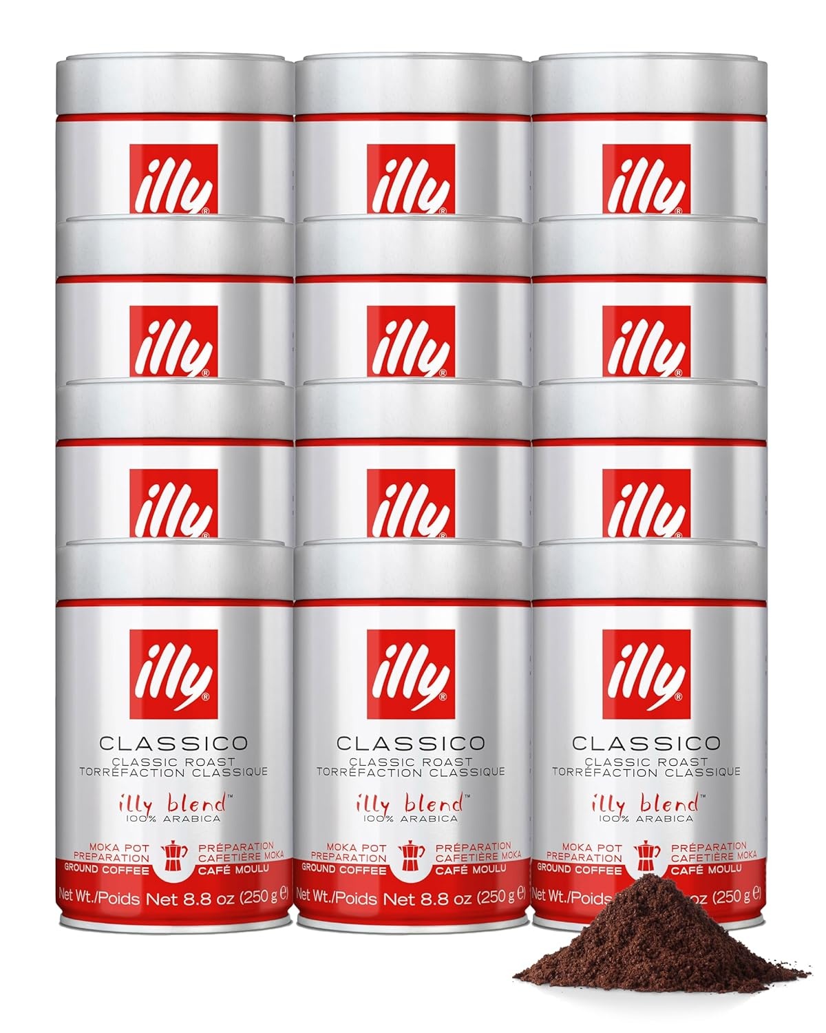 image:imageIlly Caffe Medium Roast Espresso Classico Ground Coffee 88 OZClassico Medium Roast Ground Moka