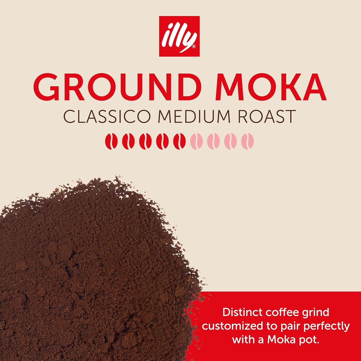 image:imageIlly Caffe Medium Roast Espresso Classico Ground Coffee 88 OZClassico Medium Roast Ground Moka