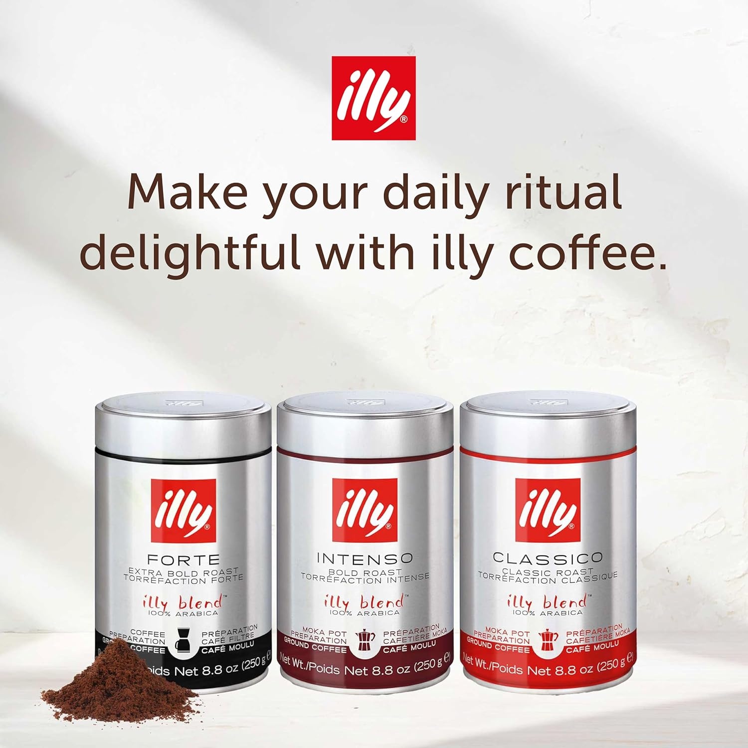 image:imageIlly Caffe Medium Roast Espresso Classico Ground Coffee 88 OZClassico Medium Roast Ground Moka