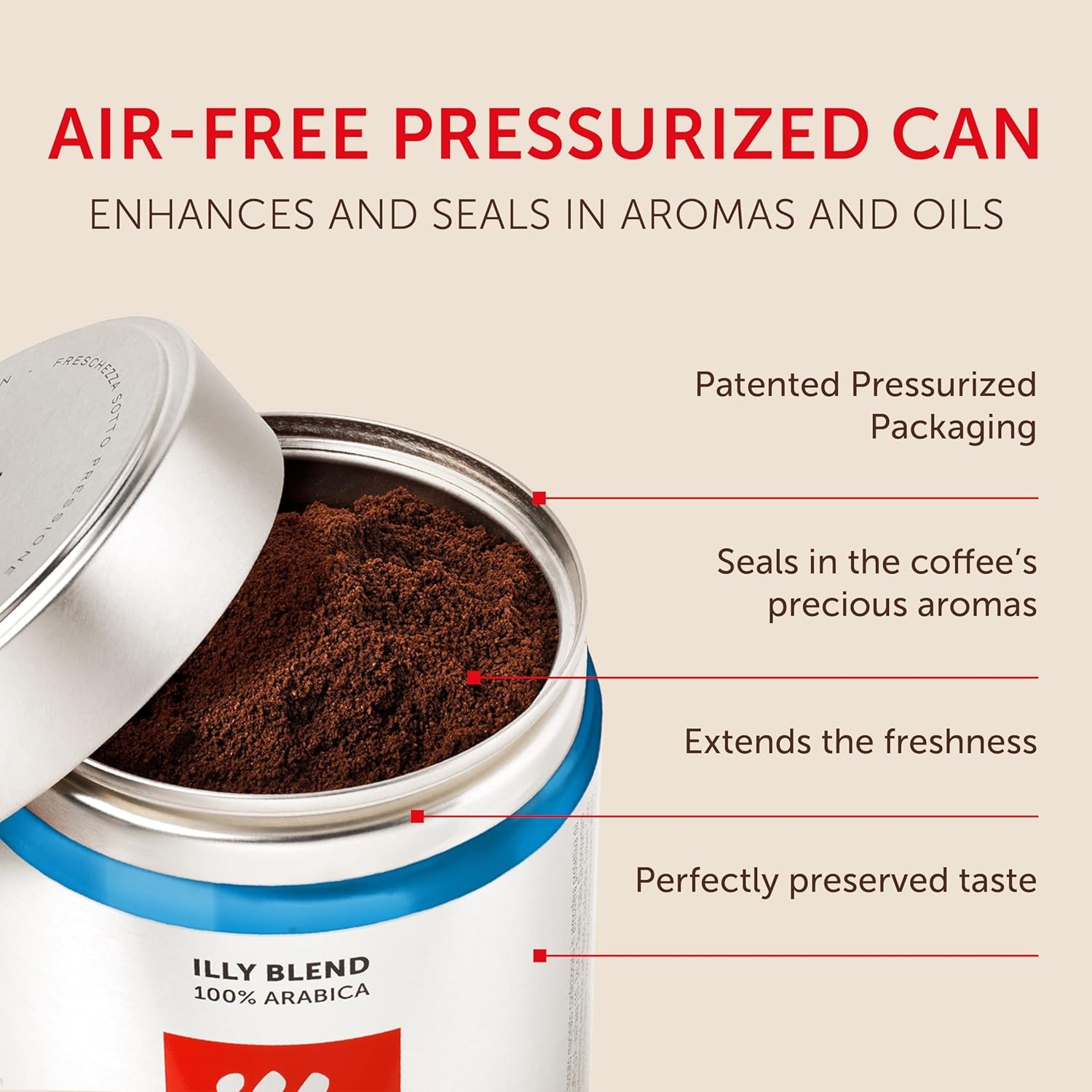 image:imageIlly Caffe Medium Roast Espresso Classico Ground Coffee 88 OZDecaf Medium Roast Ground Espresso