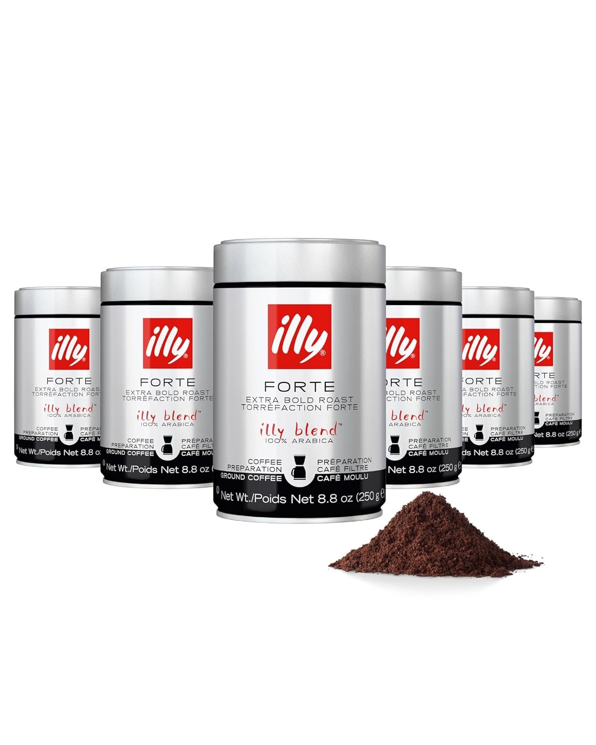 image:imageIlly Caffe Medium Roast Espresso Classico Ground Coffee 88 OZForte Extra Dark Roast Ground Drip