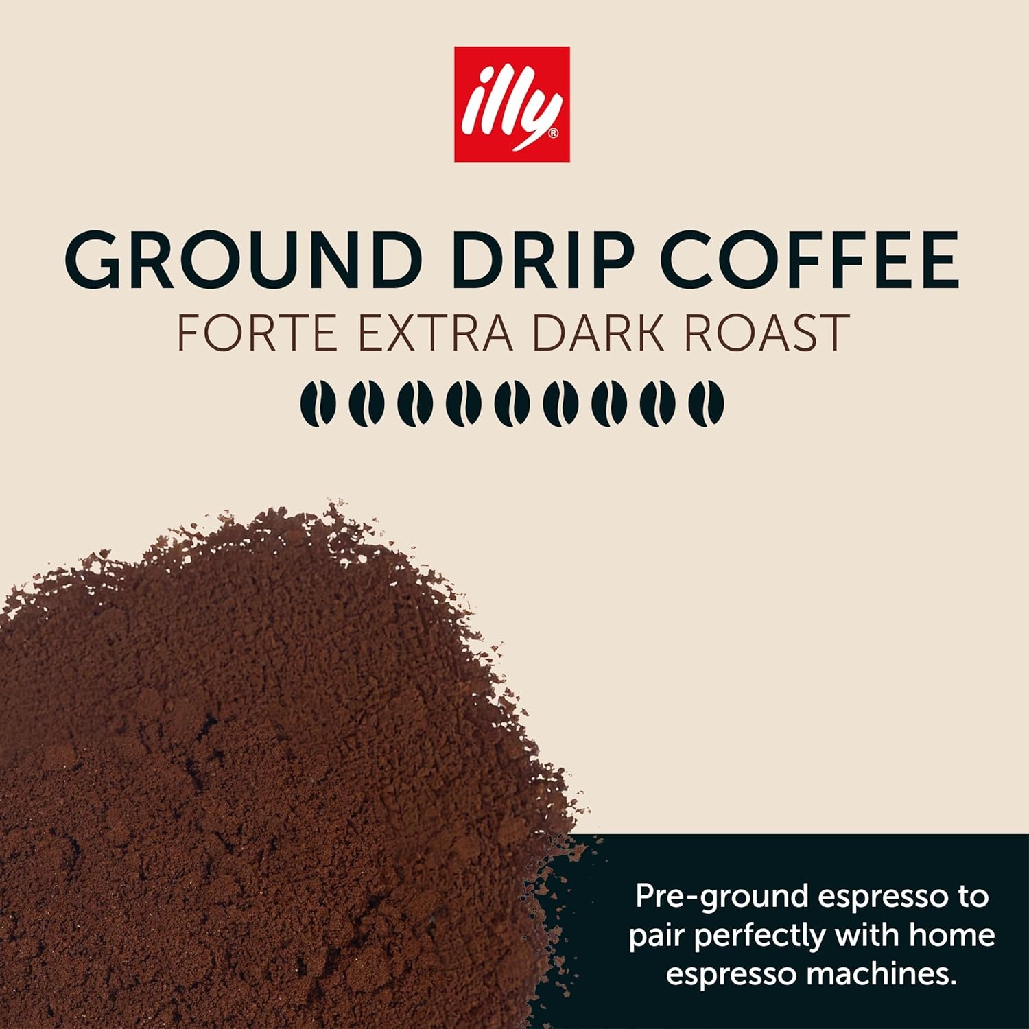 image:imageIlly Caffe Medium Roast Espresso Classico Ground Coffee 88 OZForte Extra Dark Roast Ground Drip