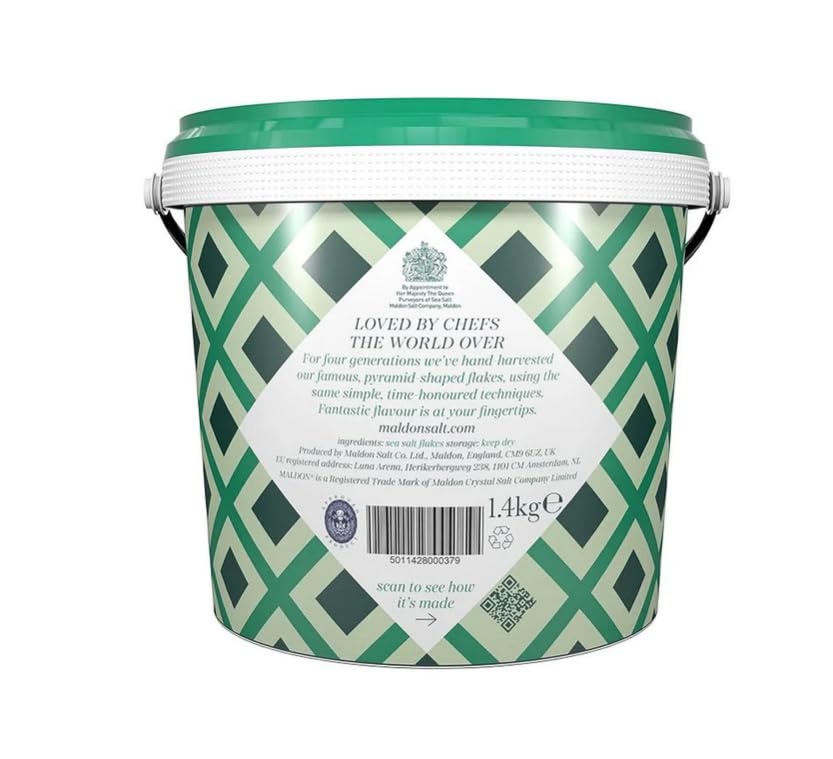 image:imageMaldon Salt Sea Salt Flakes 85 oz 240 g Kosher Natural Unique Gourmet Pyramid Shaped Salt Flakes Perfect for a Wide Range of Dishes HandHarvested for Four Generations Packaging May vary494 Ounce Pack of 2