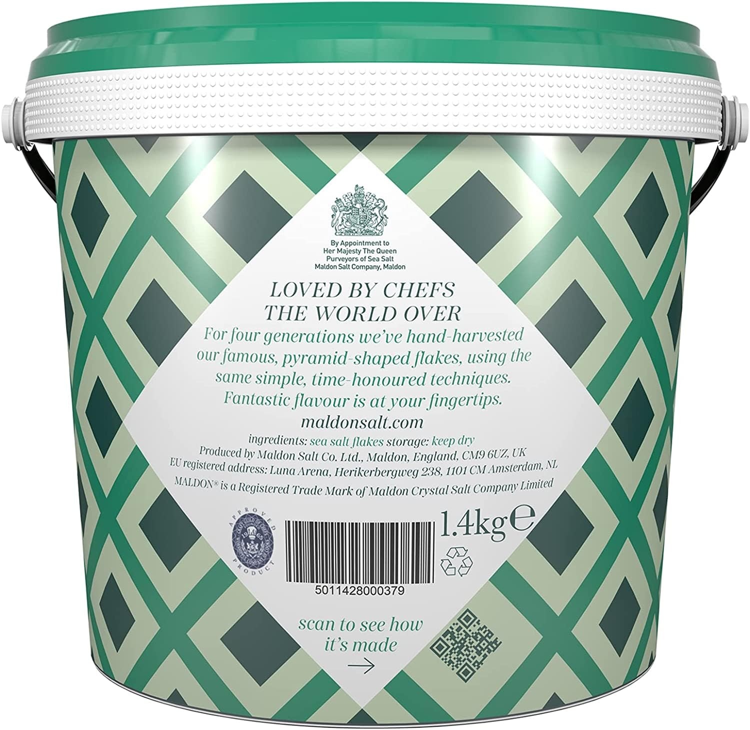 image:imageMaldon Salt Sea Salt Flakes 85 oz 240 g Kosher Natural Unique Gourmet Pyramid Shaped Salt Flakes Perfect for a Wide Range of Dishes HandHarvested for Four Generations Packaging May vary494 Ounce Pack of 2