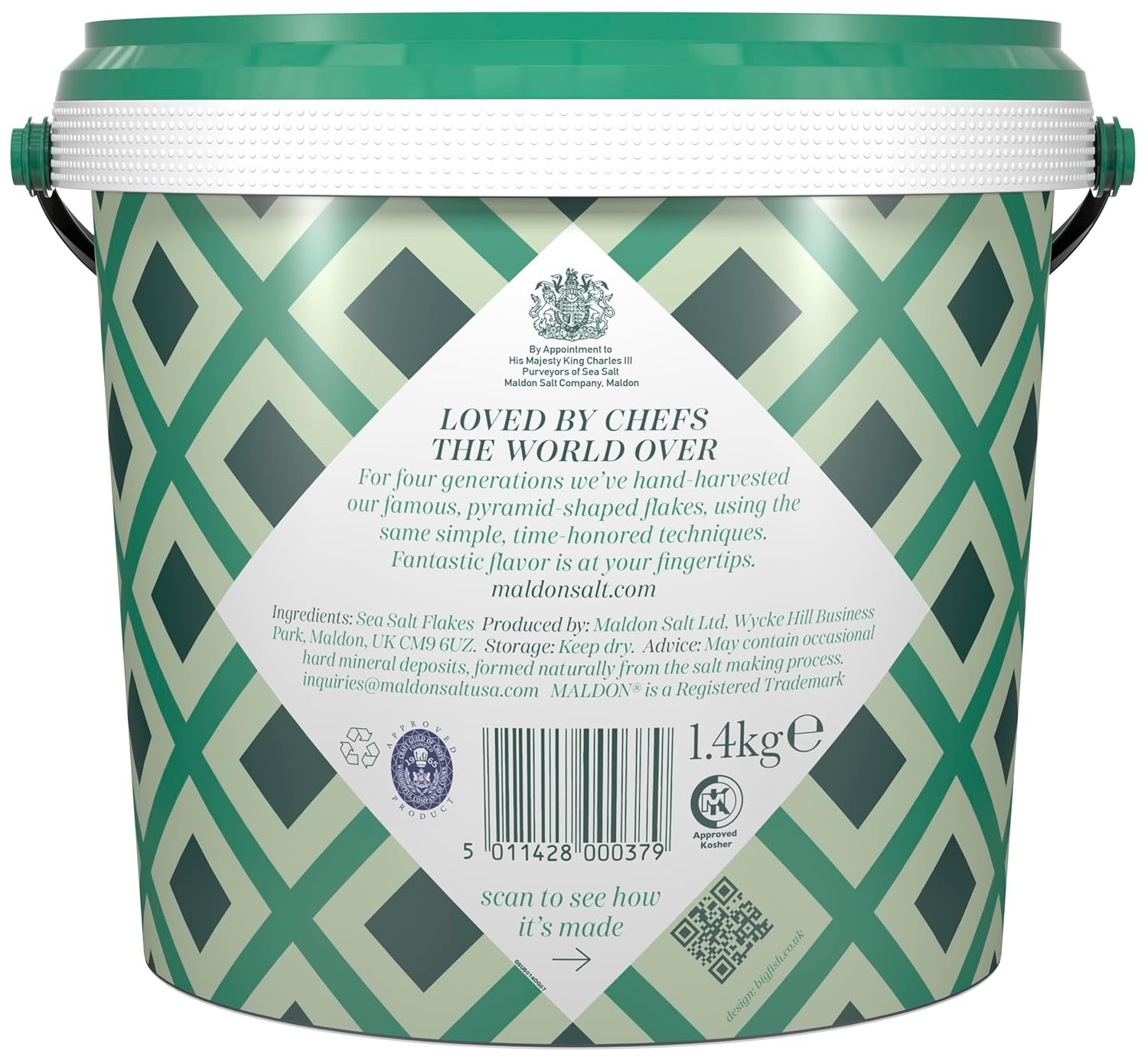 image:imageMaldon Salt Sea Salt Flakes 85 oz 240 g Kosher Natural Unique Gourmet Pyramid Shaped Salt Flakes Perfect for a Wide Range of Dishes HandHarvested for Four Generations Packaging May vary494 Ounce Pack of 1