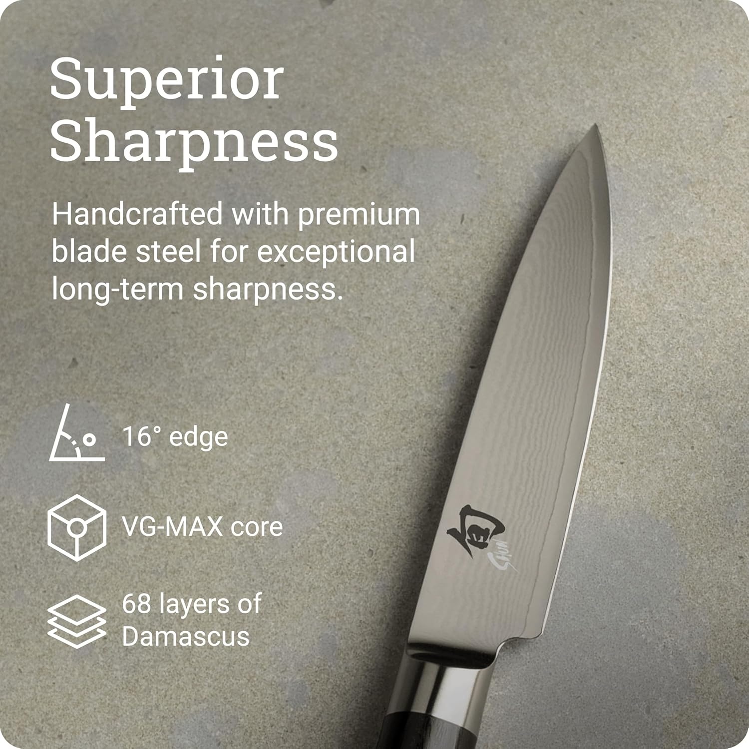 image:imageShun Classic 4 Limited Edition Paring Knife Handcrafted Japanese Vegetable amp Fruit Knife VGMAX Core with Damascus Stainless Steel Cladding Pakkawood Handle for Professional and Home Chefs