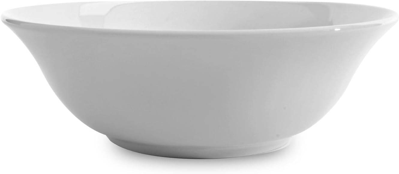 image:imageSur La Table Bistro Cereal Bowl White Classic White Porcelain Cereal and Soup Bowl for Everyday Dining