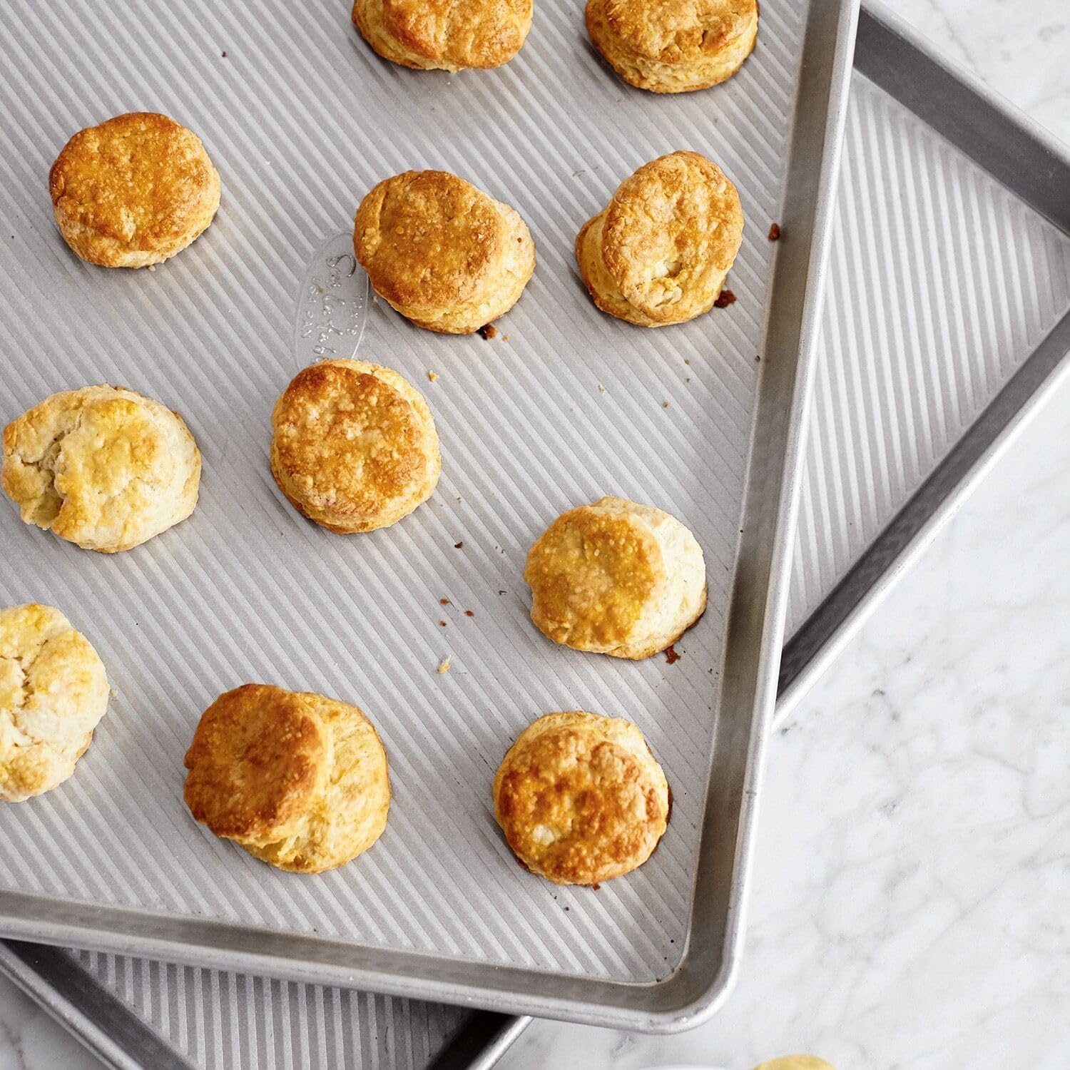 image:imageSur La Table Commercial Sheet Pan Set 2Piece HeavyDuty Aluminized Steel Pans Made in USA