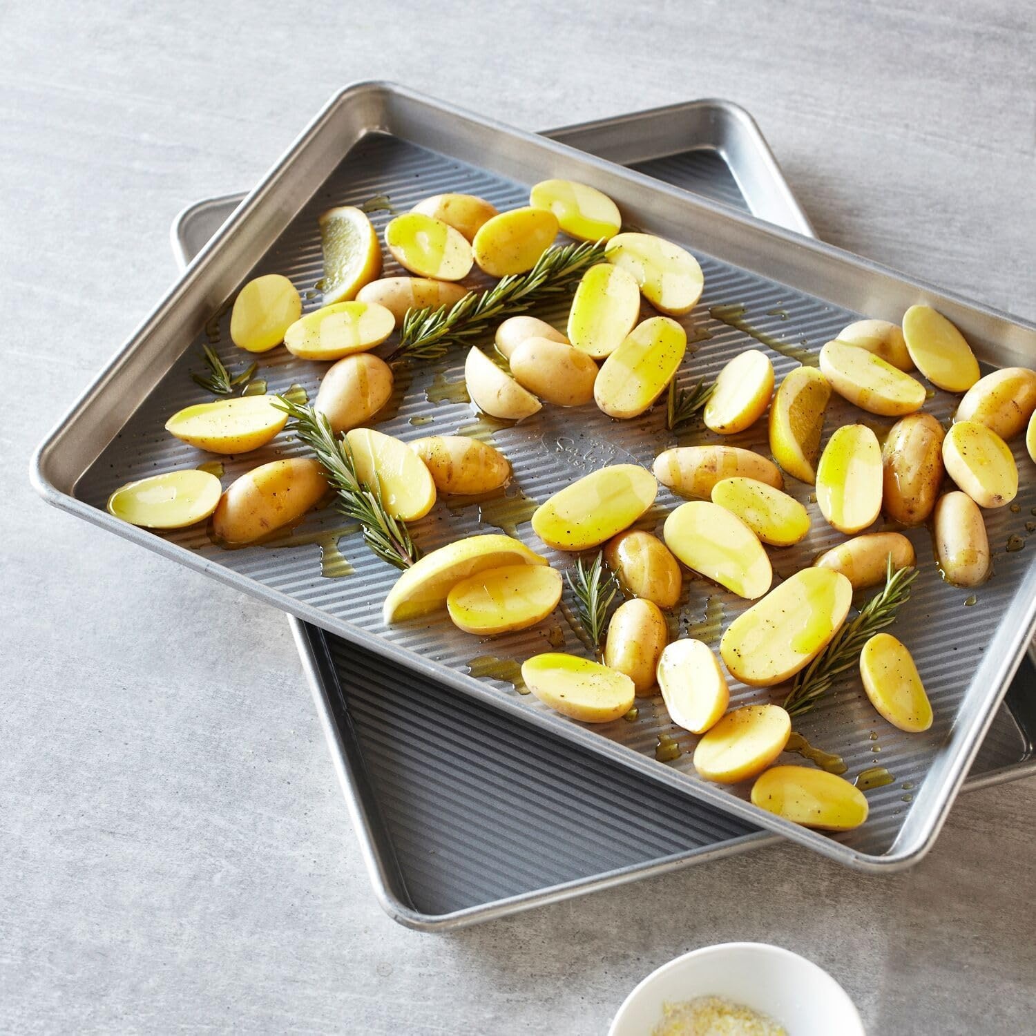 image:imageSur La Table Commercial Sheet Pan Set 2Piece HeavyDuty Aluminized Steel Pans Made in USA