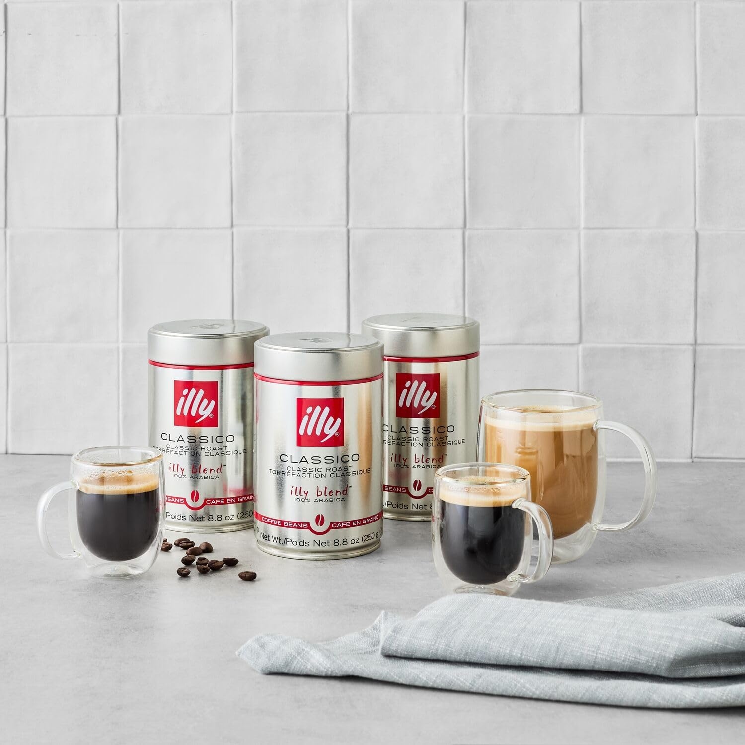image:imageSur La Table DoubleWall Coffee Glasses Set Of 2 Clear
