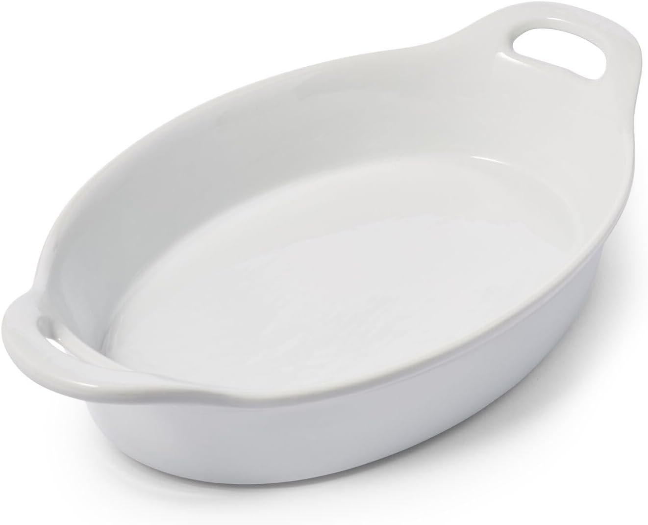 image:imageSur La Table Oval Porcelain Baker 20 oz White