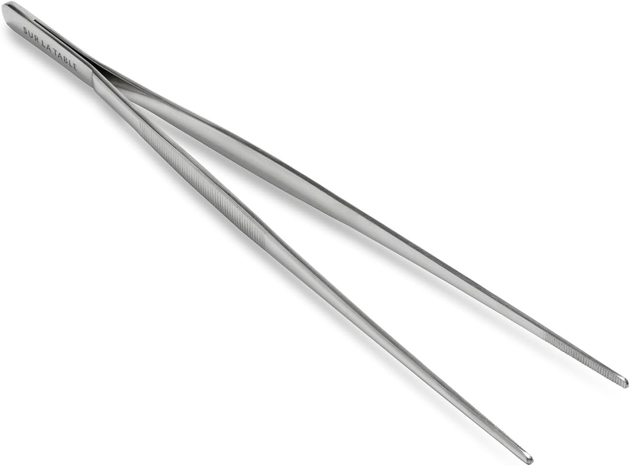 image:imageSur La Table Stainless Steel Tweezer Tongs 12 Precision Kitchen Tool for Plating Tossing amp Grilling Lightweight amp Durable with Comfortable Grip Professional Chef Quality