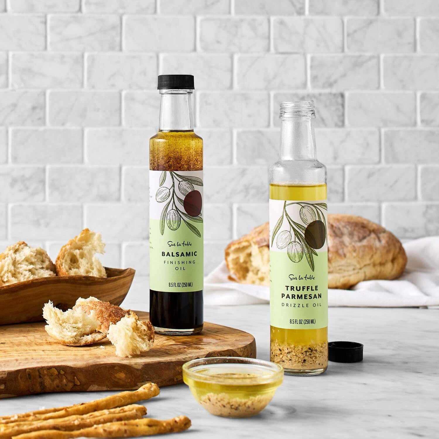 image:imageSur La Table Truffle Parmesan Drizzle Oil Premium Finishing Oil with Earthy Truffle and Aged Parmesan for Pasta and Pizza