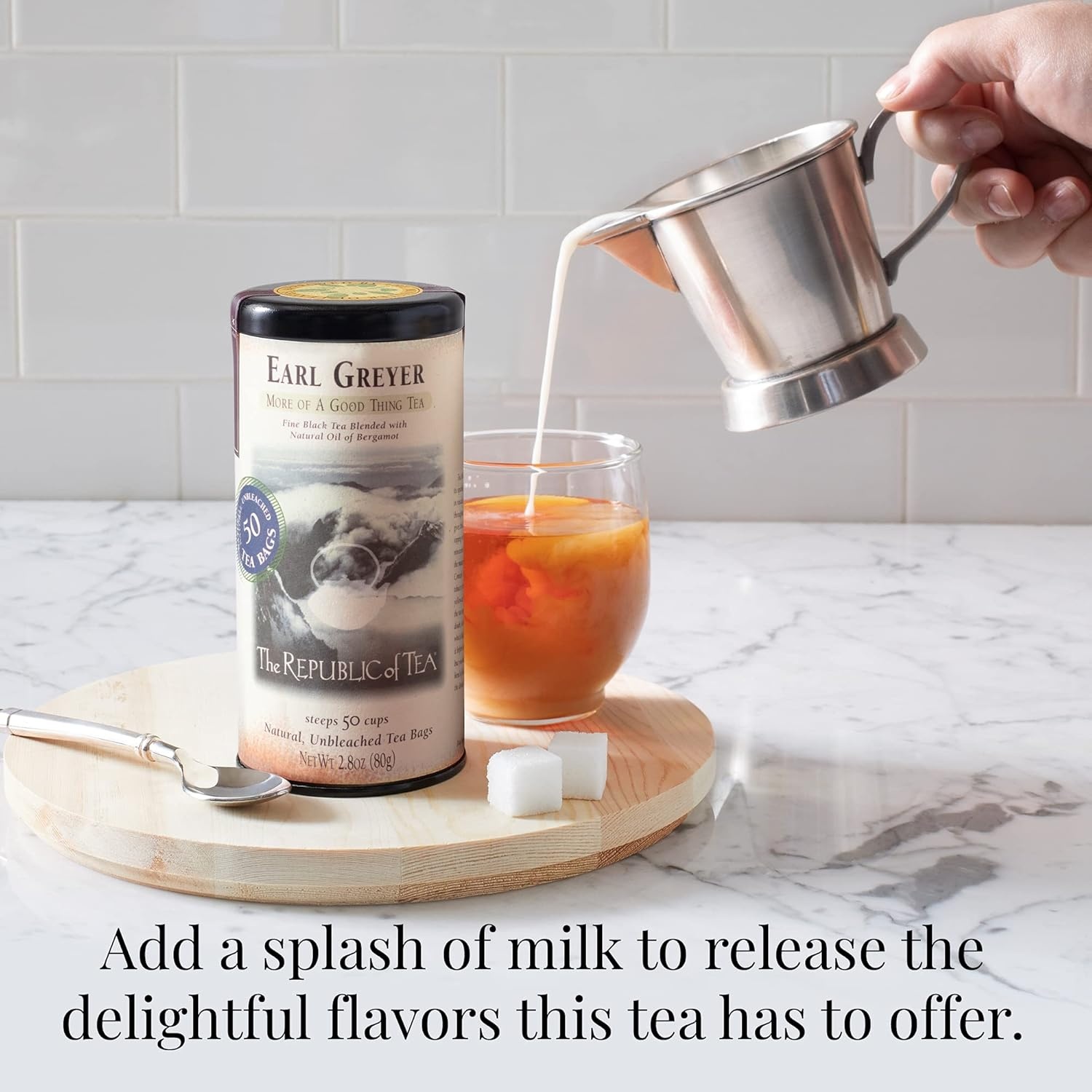 image:imageThe Republic of Tea Earl Greyer Black Tea Tin 50 Tea Bags Naturally Caffeinated100 Count Pack of 1