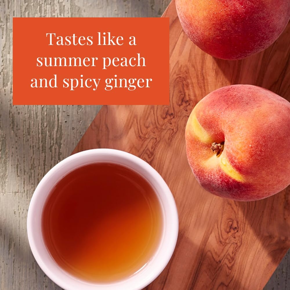 image:imageThe Republic of Tea Ginger Peach Black Tea Caffeinated 50 Count50 Count Pack of 1