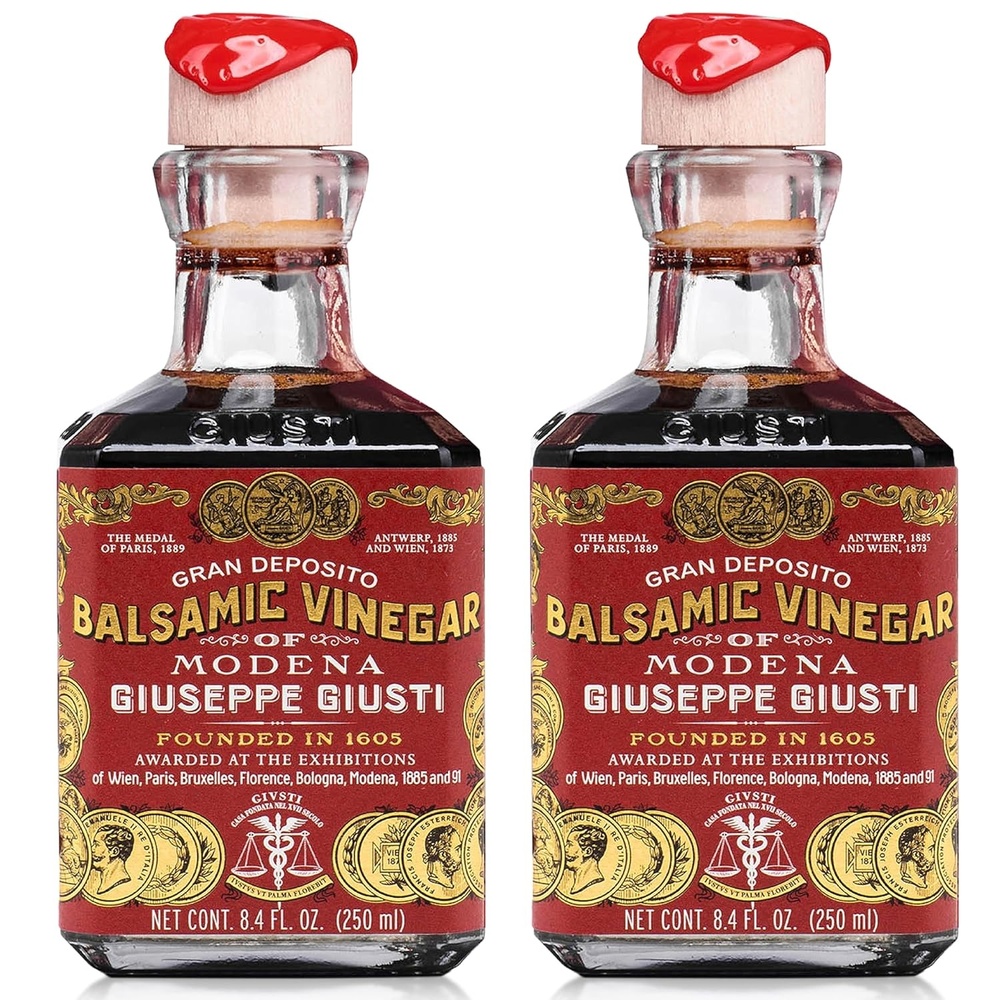 image:imageGiusti Italian Balsamic Vinegar of Modena IGP 3 Gold Medals Rich amp Thick Gran Deposito Aceto Balsamico di Modena for Salads Cheese amp Finishing Touches Made in Italy 845 fl oz250 ml Pack of 1845 Fl Oz Pack of 2