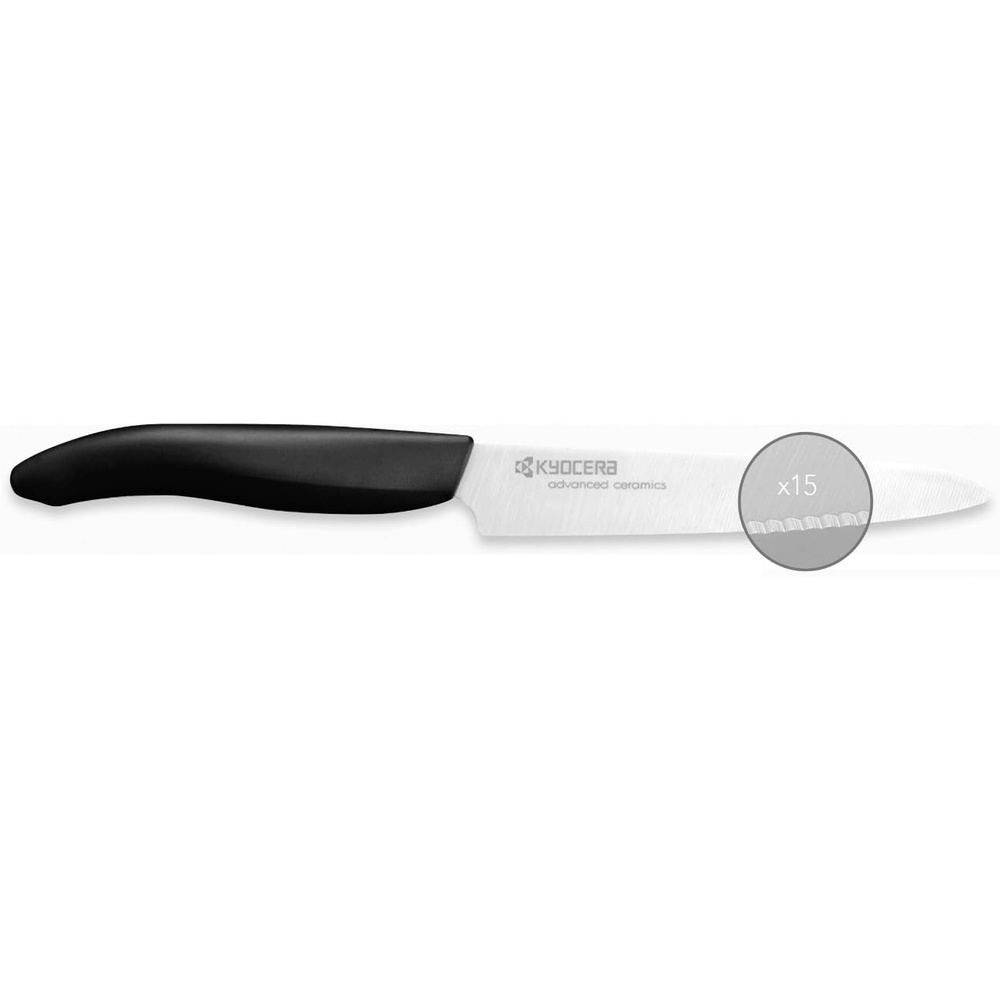 image:imageKyocera Ceramic Serrated Utility Knife 5 Black