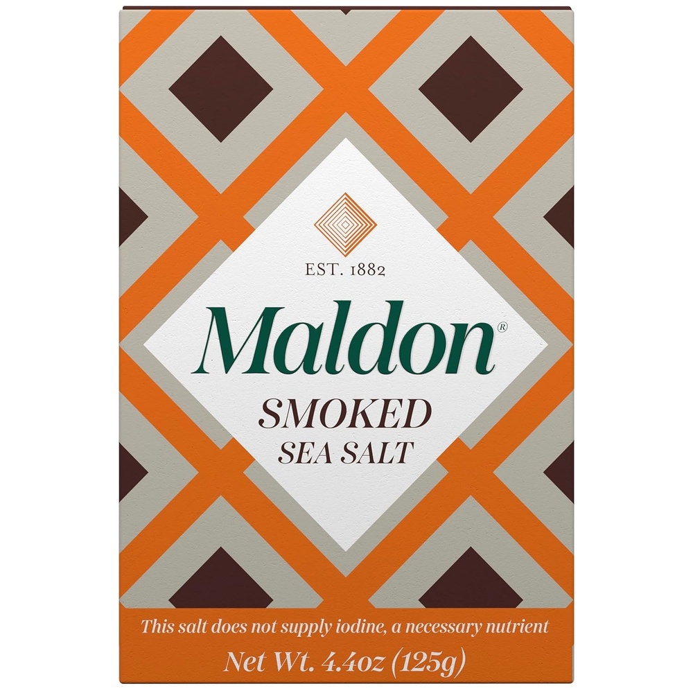 image:imageMaldon Smoked Sea Salt Flakes 44 oz 125 g Unique Pyramid Shaped Salt Flakes Gently Smoked Over Oak Perfect for a Wide Range of Dishes HandHarvested for Four Generations44 Ounce Pack of 1