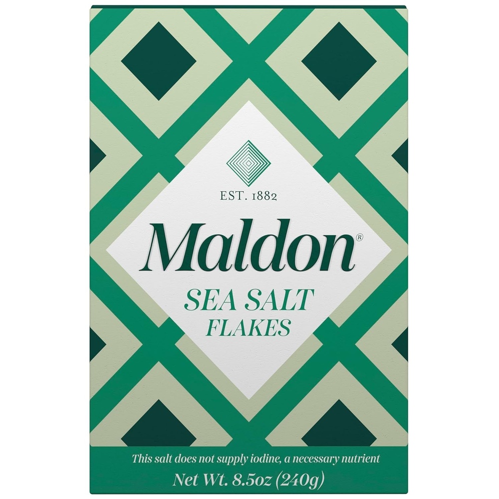 image:imageMaldon Salt Sea Salt Flakes 85 oz 240 g Kosher Natural Unique Gourmet Pyramid Shaped Salt Flakes Perfect for a Wide Range of Dishes HandHarvested for Four Generations Packaging May vary85 Ounce Pack of 1
