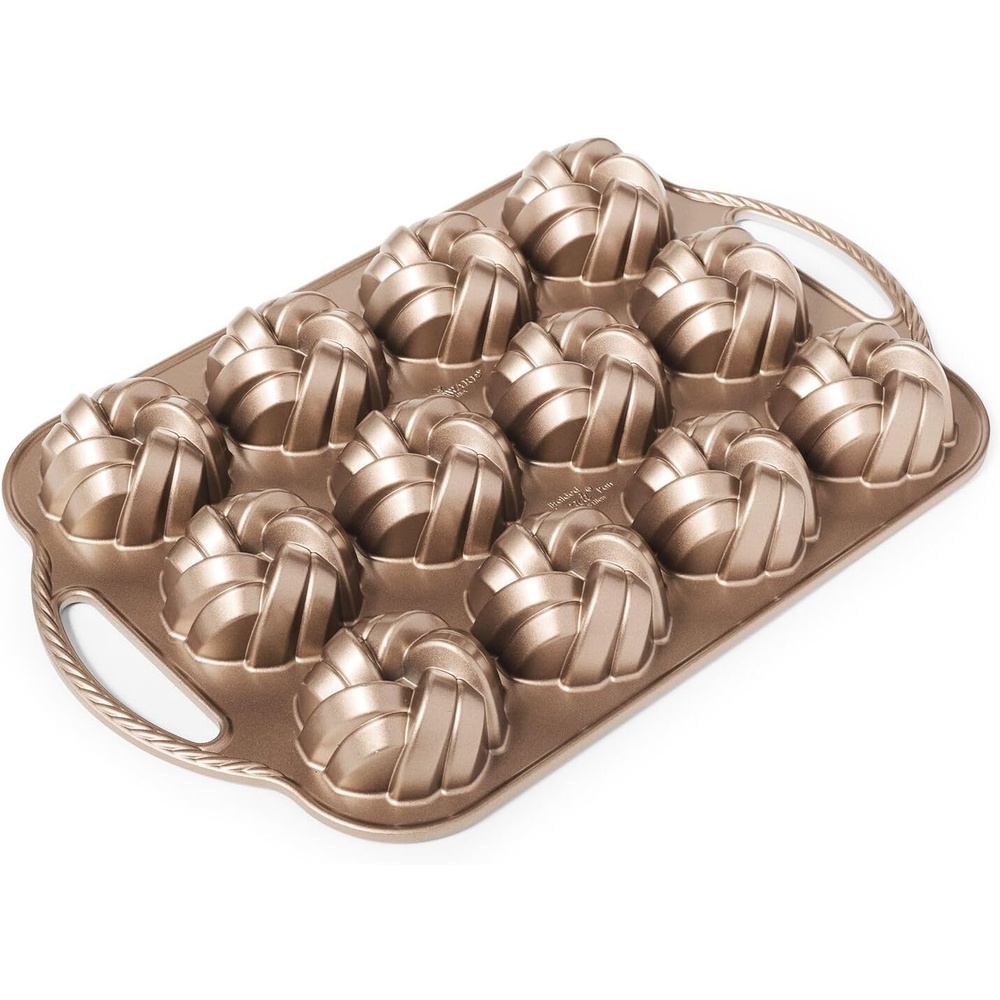 image:imageNordic Ware 75th Anniversary Braided Cakelet Pan Toffee