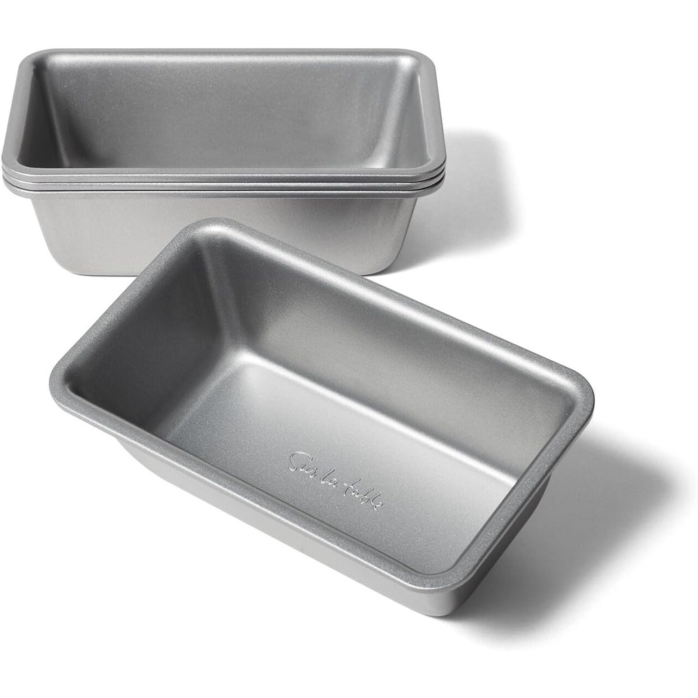 image:imageSur La Table Signature Mini Loaf Pans Set of 4 Silver