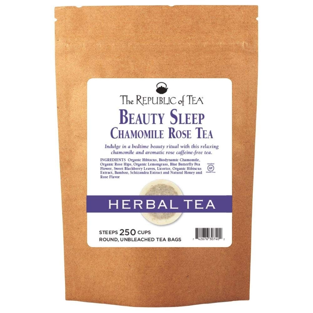 image:imageThe Republic of Tea Beautifying Botanicals Beauty Sleep Chamomile Rose Herbal Tea Bags 36 count250 Count Pack of 1