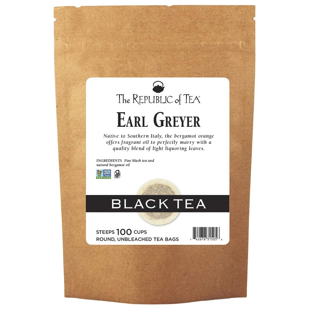 image:imageThe Republic of Tea Earl Greyer Black Tea Tin 50 Tea Bags Naturally Caffeinated100 Count Pack of 1
