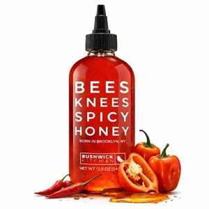 image:imageBees Knees Spicy Honey  Wildflower Hot Honey with a Habanero Kick  Sweet Heat Hot Sauce for Pizza Biscuits amp Charcuterie  Gluten Free Paleo Friendly  Foodie Gifts Spicy Gift for Him 125ozSpicy Honey 125oz