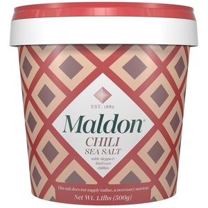 image:imageMaldon  Smoked Sea Salt Flakes 44 oz 125 g  Unique Pyramid Shaped Salt Flakes  Gently Smoked Over Oak  Perfect for a Wide Range of Dishes HandHarvested for Four Generations132 x 13 x 133 cm