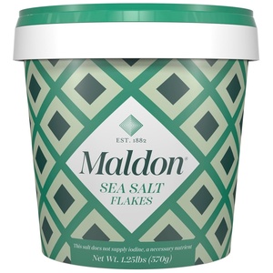 image:imageMaldon Salt Sea Salt Flakes 85 oz 240 g Kosher Natural Unique Gourmet Pyramid Shaped Salt Flakes Perfect for a Wide Range of Dishes HandHarvested for Four Generations Packaging May vary20 Ounce Pack of 1