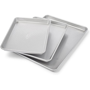 image:imageSur La Table Commercial Baking Pan Set 3Piece Aluminized Steel Pans Commercial Quality Made in USA