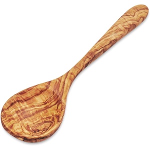 image:imageSur La Table Italian Olivewood Coupe Spoon Tan Handcrafted in Italy from Natural Olivewood Shallow Bowl for Sauces and Risotto
