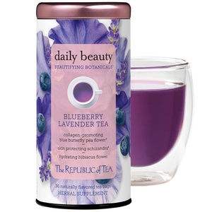 image:imageThe Republic of Tea  Beautifying Botanicals Daily Beauty Blueberry Lavender Herbal Tea Bags36 count36 Count Pack of 1