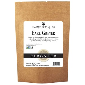 image:imageThe Republic of Tea  Earl Greyer Black Tea Tin 50 Tea Bags Naturally Caffeinated100 Count Pack of 1